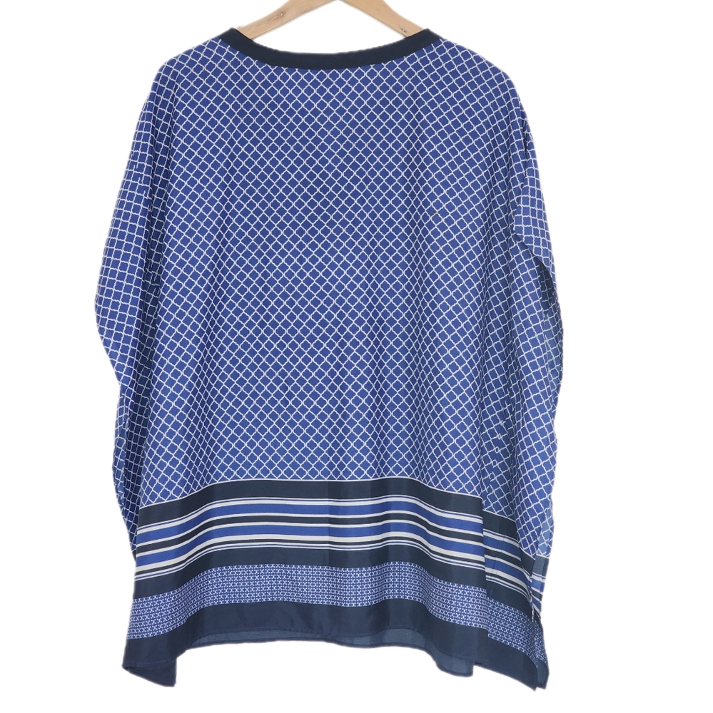 Anne Klein 1X poncho style top - Picture 2 of 2
